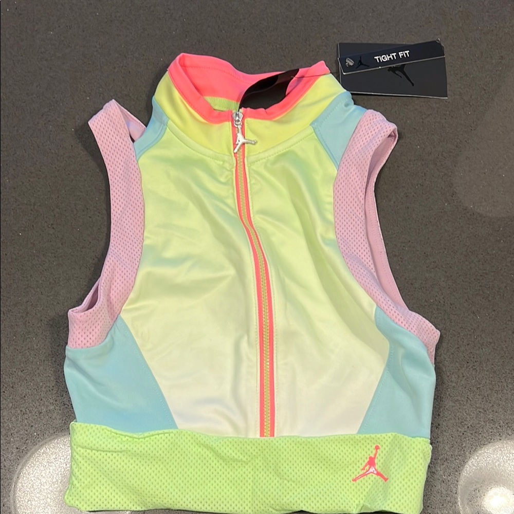 COPY - NEW W/ tags - Nike Women’s Jordan Neon Colorblock Crop Top - XS